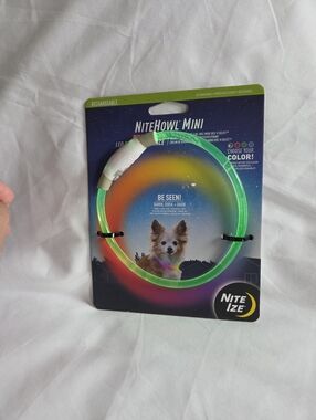 Nite Ize Rechargeable LED Dog Collar Light Multicolor NEW